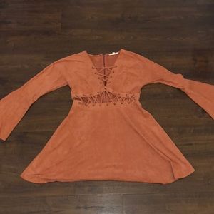 Coachella suede dress size medium